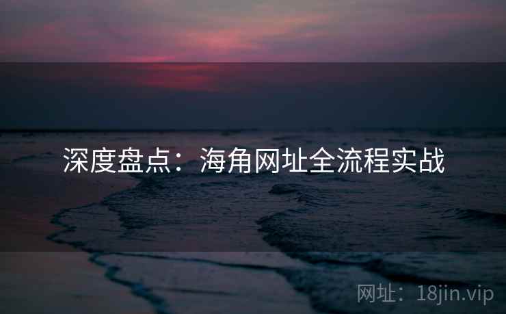 深度盘点:海角网址全流程实战